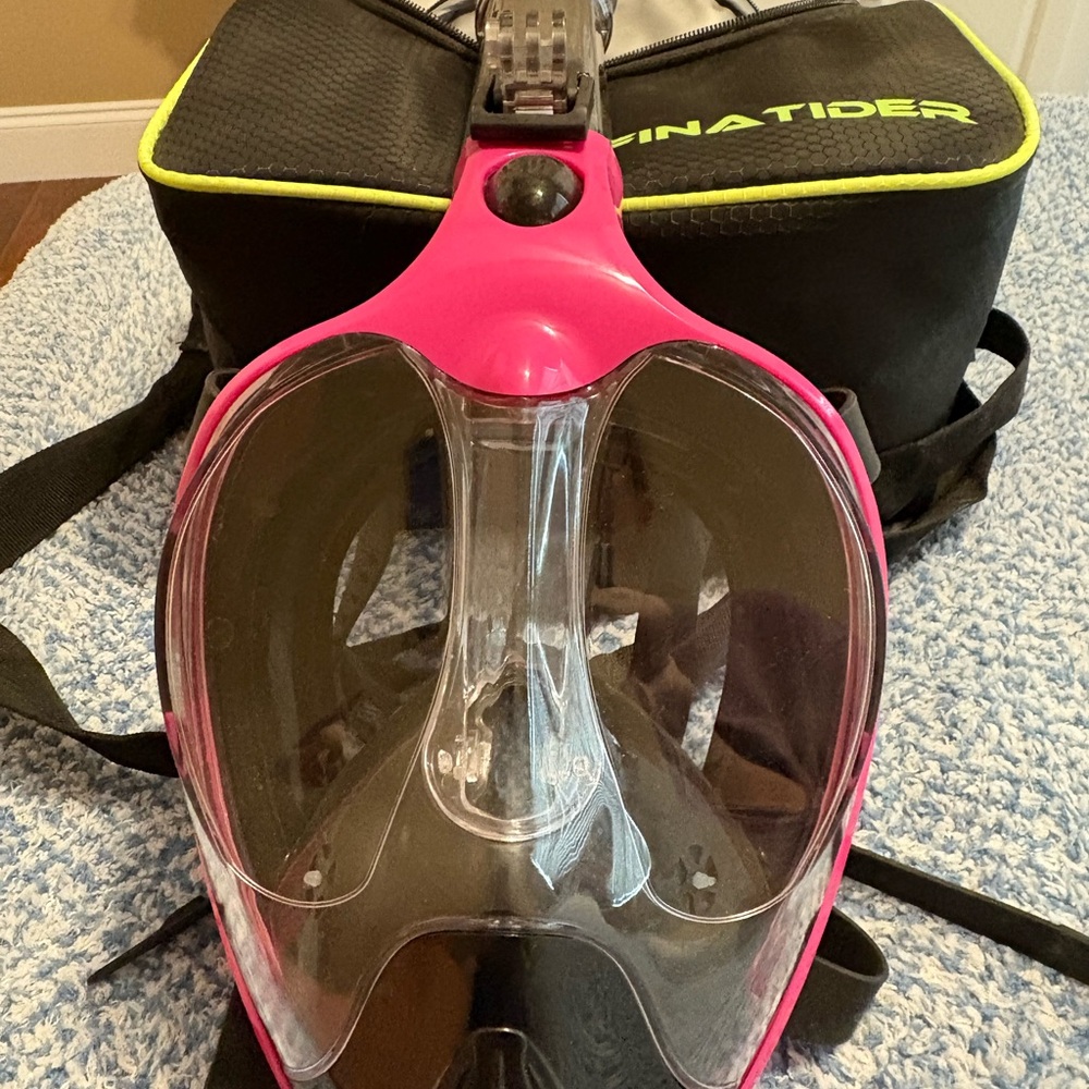 Pink Full Face Snorkel Mask